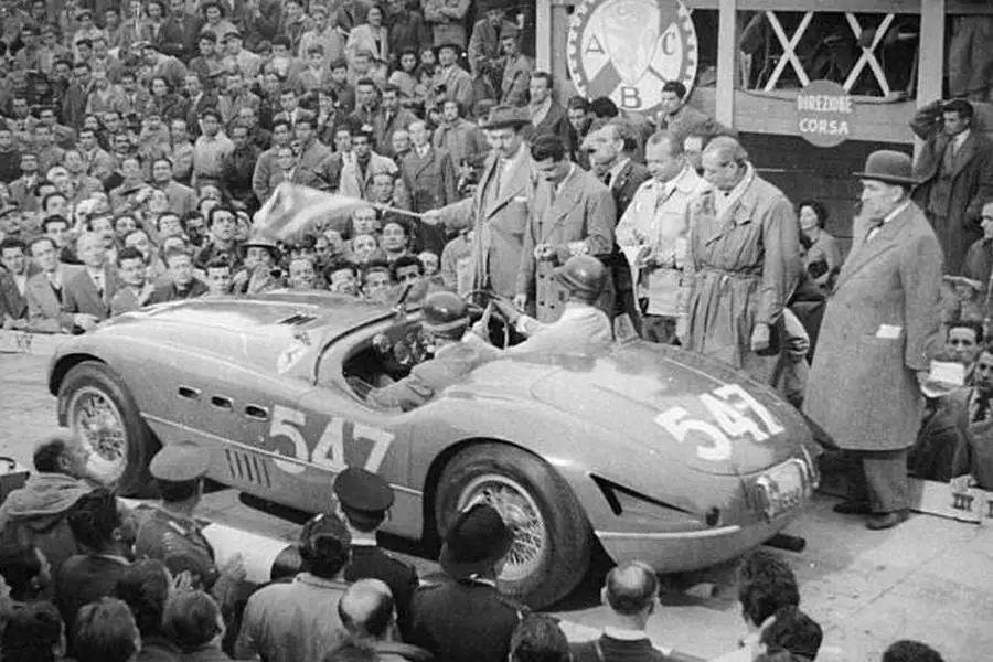 Giannino Marzotto's #547 Ferrari at 1953 Mille Miglia