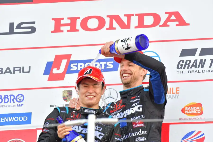 Naoki Yamamoto and Jenson Button