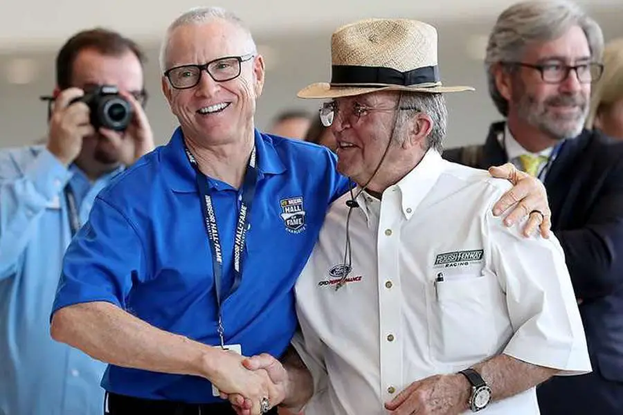 Jack Roush (right) with Mark Martin