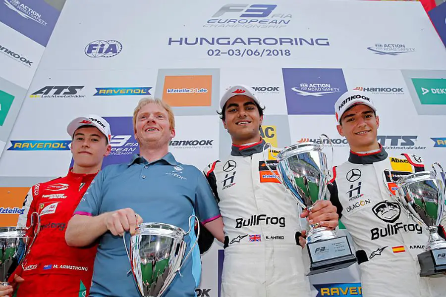 Formula 3 Europe, Hungaroring, race 2 podium