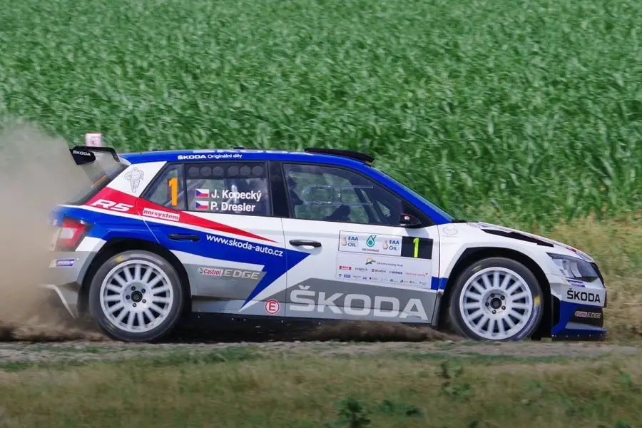 Jan Kopecky at Rally Hustopeče