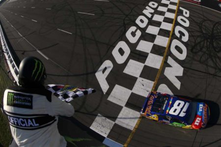 Kyle Busch wins at Pocono Raceway