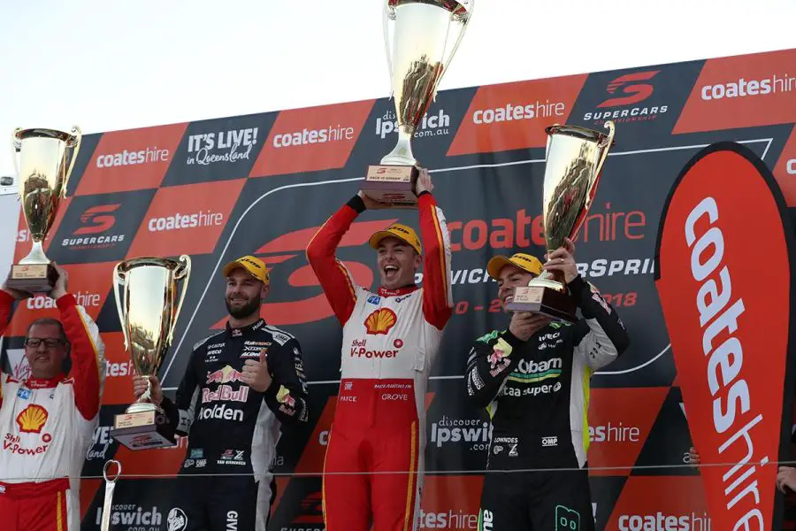 Ipswich SuperSprint Race 1 podium