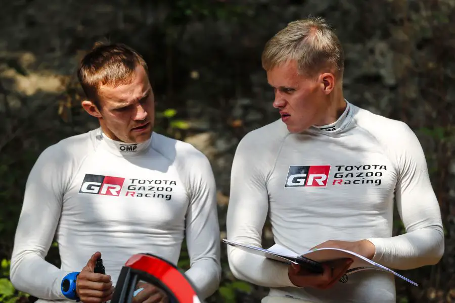 Ott Tänak and his navigator Martin Järveoja