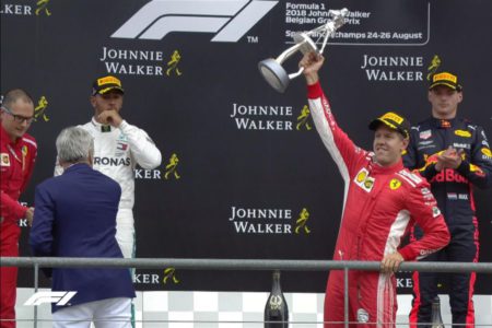 Sebastian Vettel wins the Belgian Grand Prix