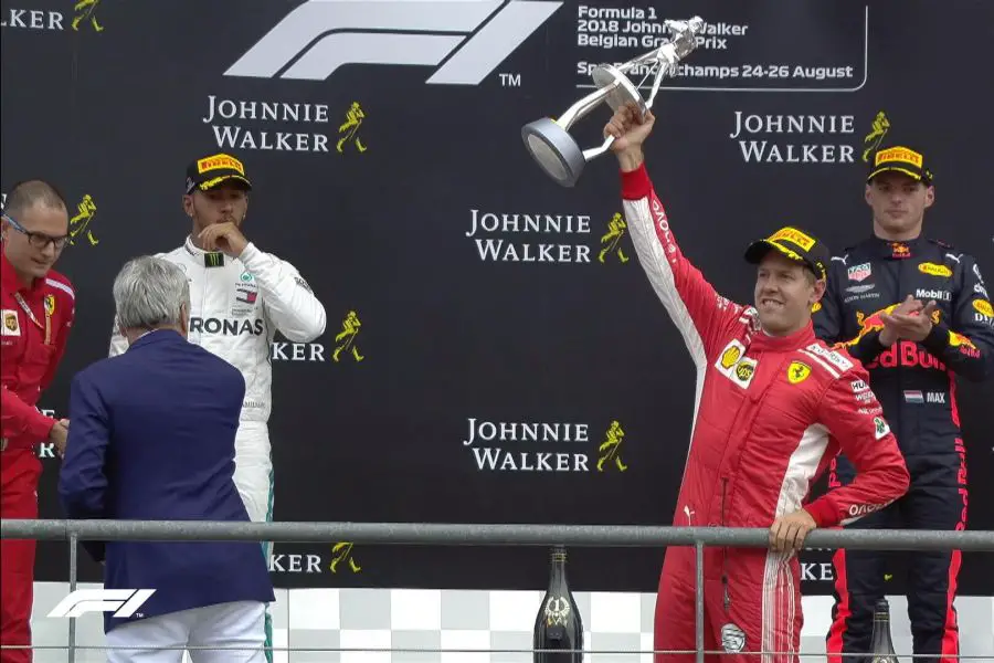 Sebastian Vettel wins the Belgian Grand Prix