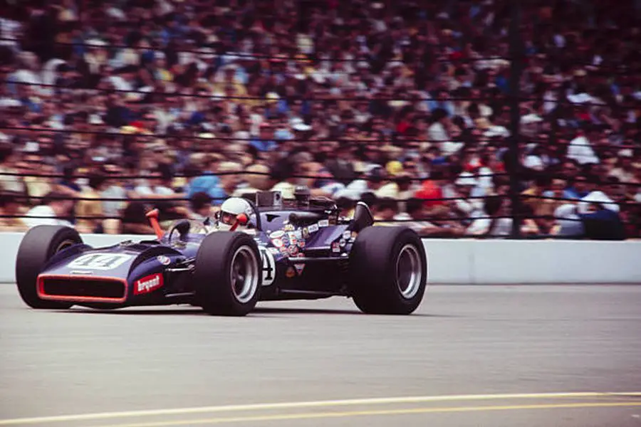 Dick Simon at 1970 Indianapolis 500 in the #44 Vollstedt-Ford