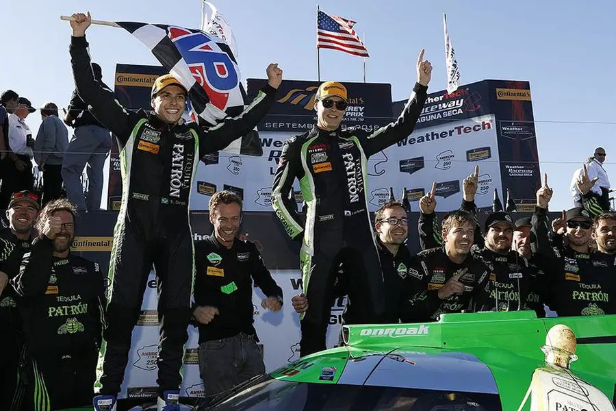 IMSA Laguna Seca Pipo Derani Johannes Van Overbeek