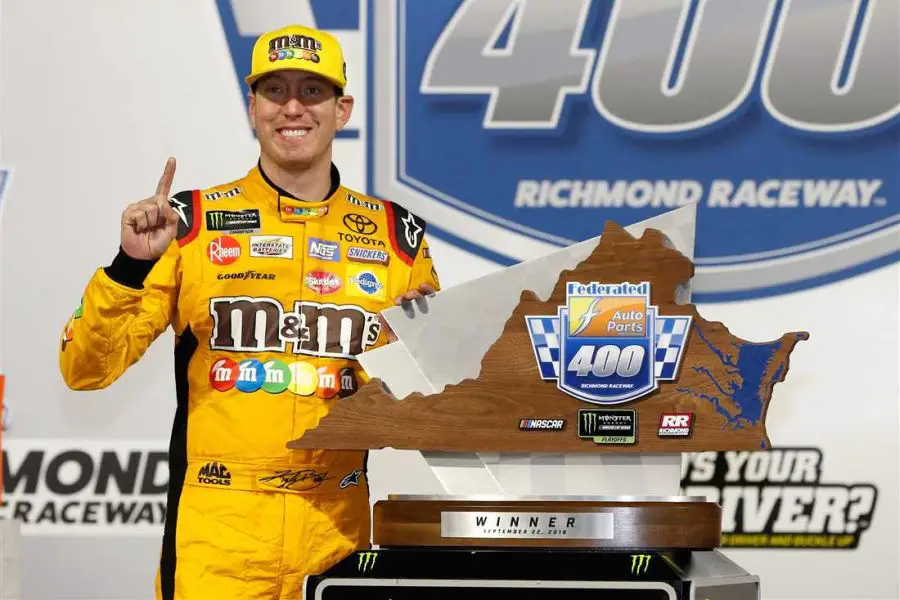 Kyle Busch celebrated his 50th Cup Series win at Richmond