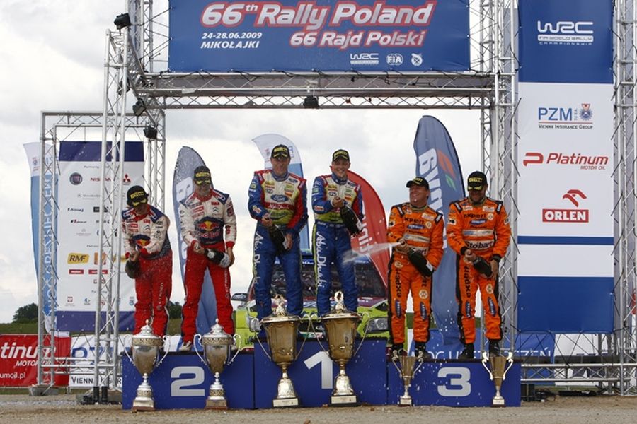 2009 Rally Poland podium