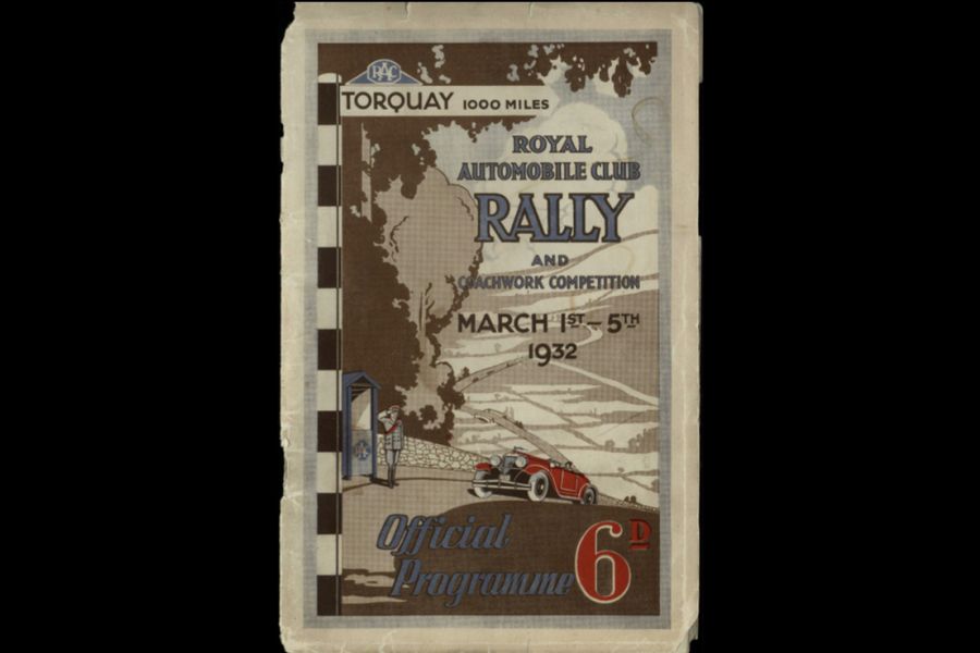 1932 RAC Rally programme