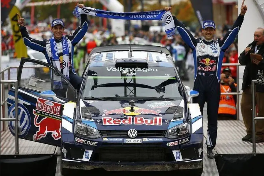 Julien Ingrassia and Sebastien Ogier are celebrating their fourth win in Wales in 2016