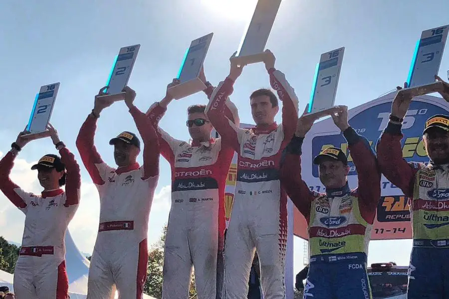 2018 Rallylegend podium