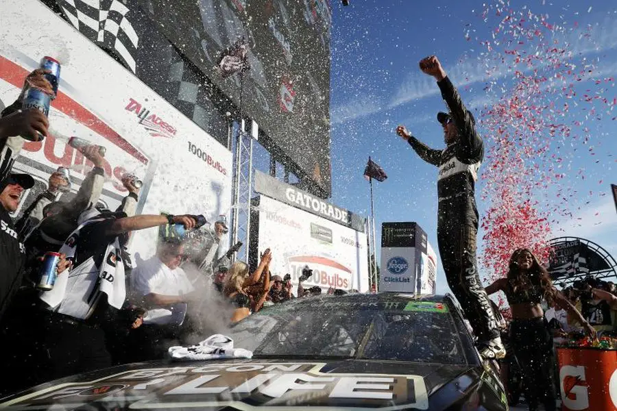 Aric Almirola wins at Talladega