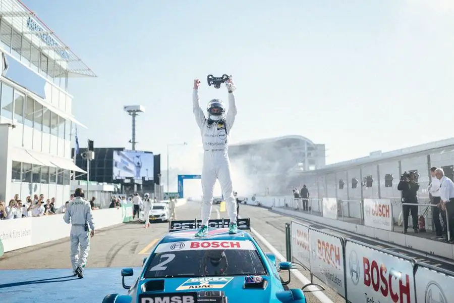 Gary Paffett is celebrating his second DTM title