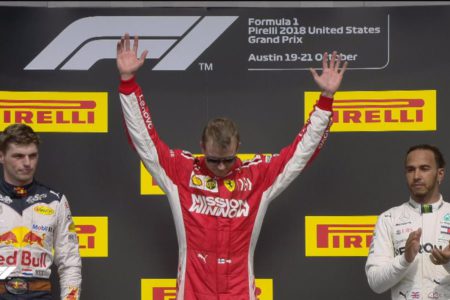 Kimi Raikkonen wins the 2018 US Grand Prix