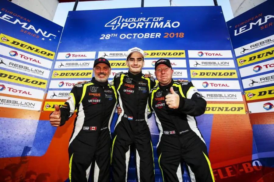 LMP3 champions John Farano, Job van Uitert and Rob Garofall