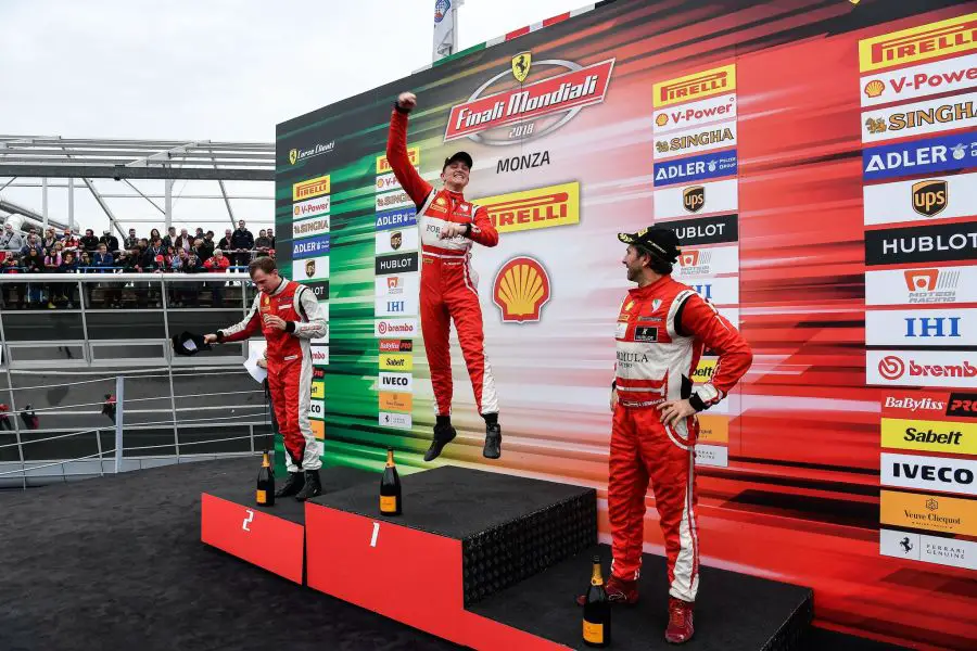 Ferrari Finali Mondiali Monza podium