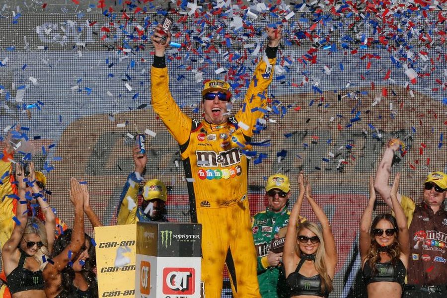 Eighth win of the season for Kyle Busch