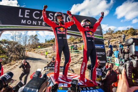 2019 Rallye Monte Carlo winners Sebastien Ogier and Julien Ingrassia