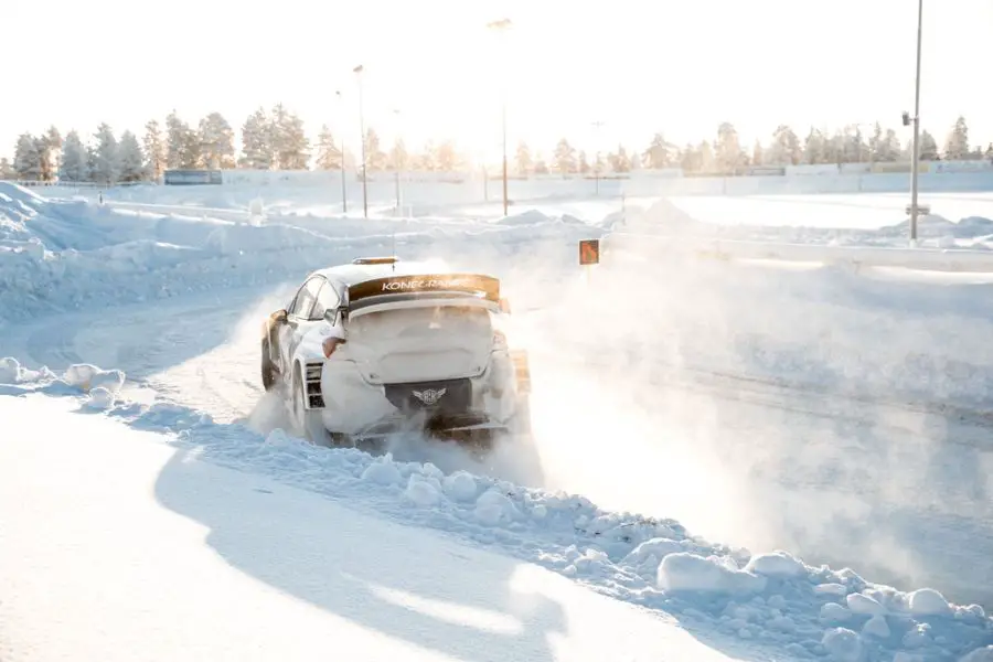 Valtteri Bottas at Arctic Lapland Rally