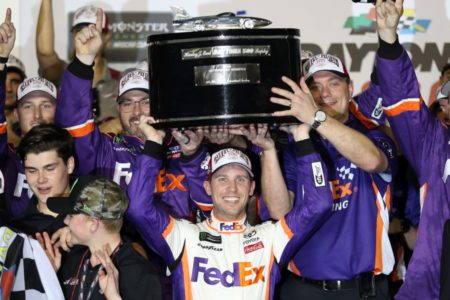 Denny Hamlin wins the 61st Daytona 500