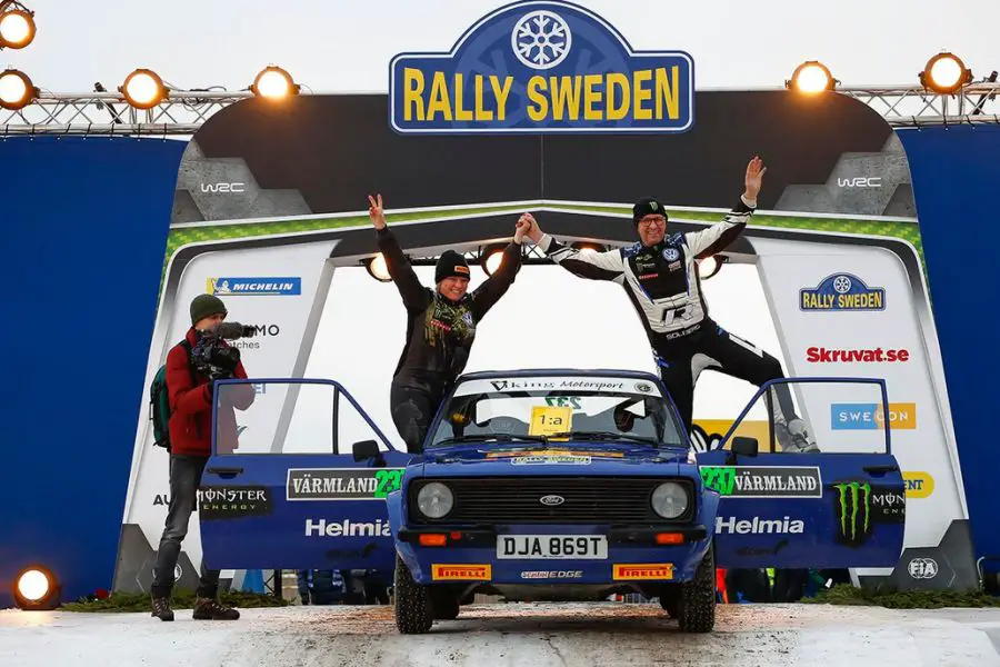 Peter and Pernilla Solberg have won Rally Sweden Historic