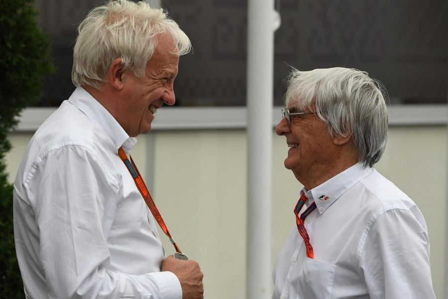 Charlie Whiting and Bernie Ecclestone