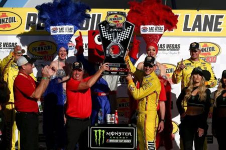 Joey Logano wins at Las Vegas