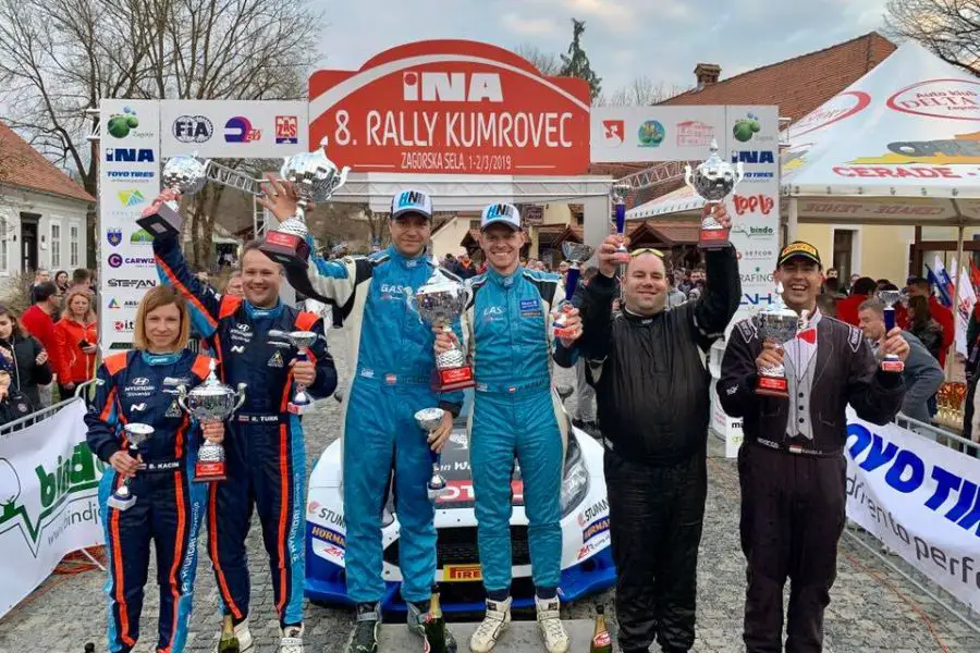 Rally Kumrovec podium