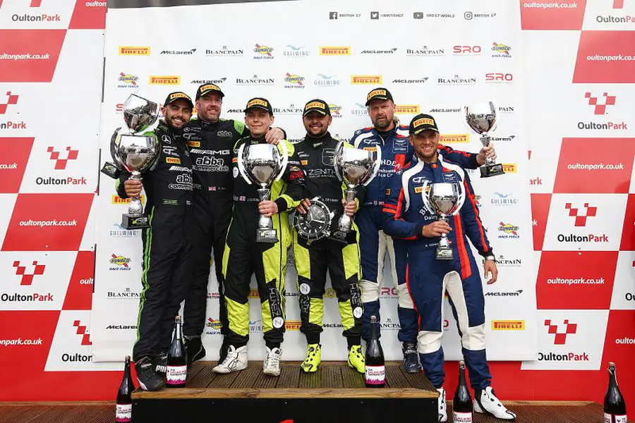 British GT Oulton Park Race 2 podium