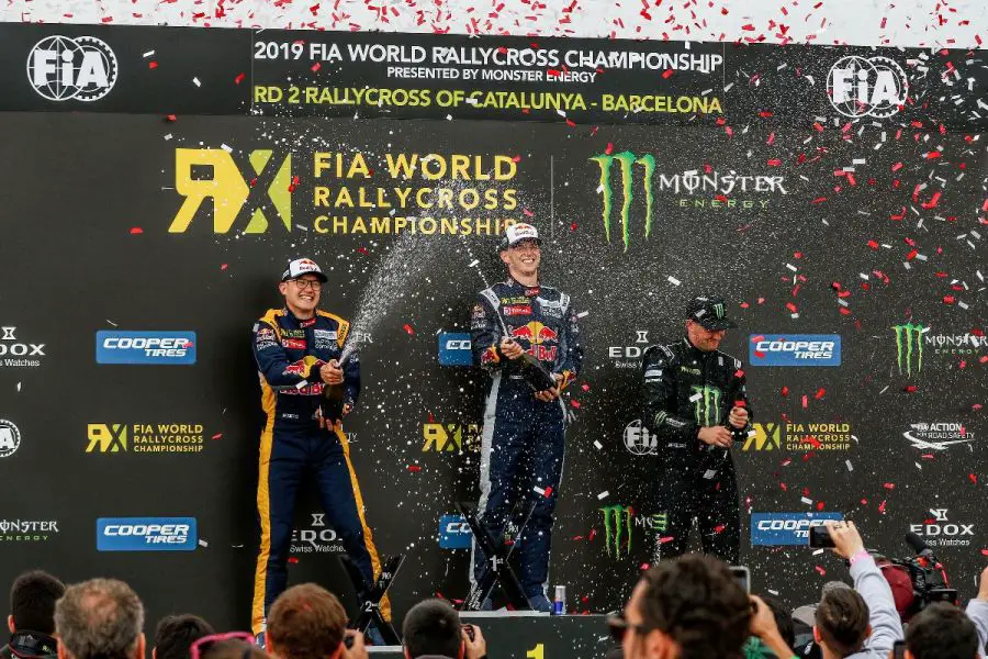 World RX Barcelona Catalunya podium