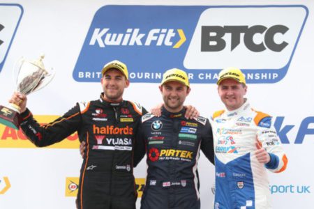 BTCC Thruxton R1 podium