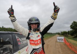 Oliver Solberg at Rally Liepaja