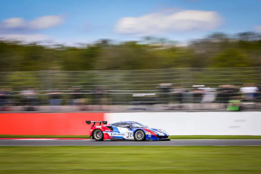 Davide Rigon, Miguel Molina and Mikhail Aleshin were sharing the #72 Ferrari