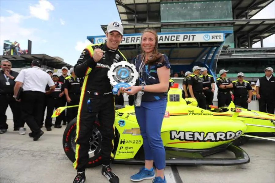 Simon Pagenaud Indy500 pole award