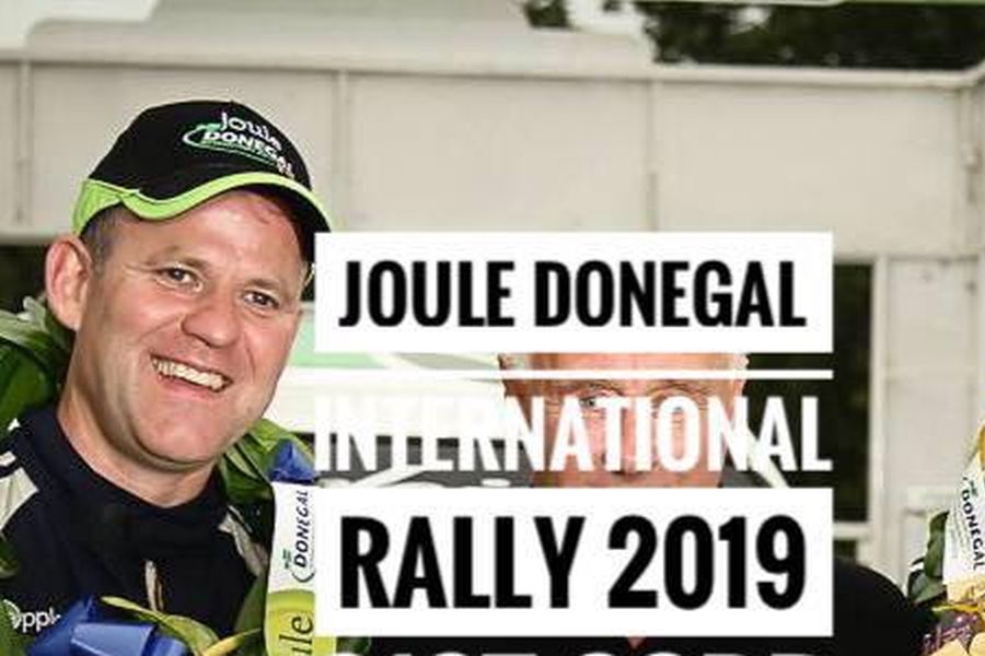 Manus Kelly on the official poster of Donegal Rally