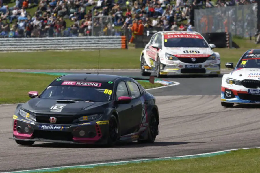 Josh Cook in the #66 Honda Civic Type R