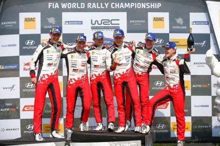 Toyota Gazoo Racing WRT Germany podium