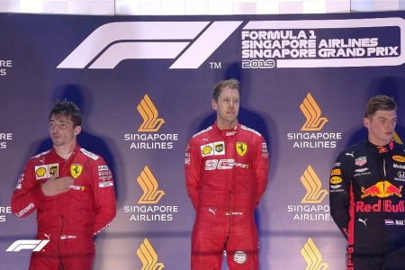 Singapore Grand Prix podium