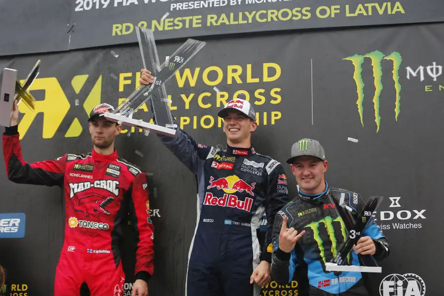 World RX Latvia podium