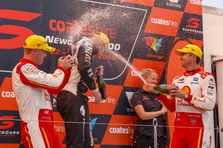 Supercars Newcastle R1 podium