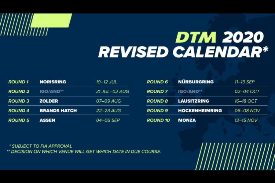 DTM announced restructured calendar, retaining all 10 events | SnapLap